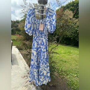 BNWT La Ligne Periwinkle & Blue Lola Dress (L)